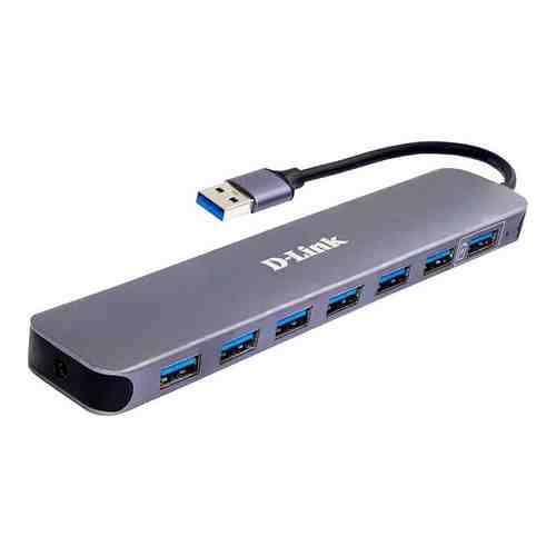 Концентратор D-Link с 7 портами USB 3.0 (1 порт с поддержкой режима быстрой зарядки) (DUB-1370/B2A)