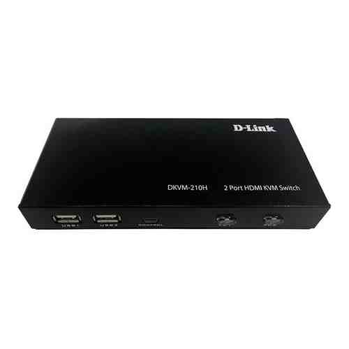 KVM-переключатель D-Link 2-портовый, с портами HDMI и USB (DKVM-210H/A1A)