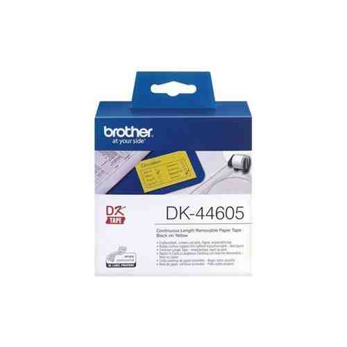 Лента Brother DK-44605 желтая бумажная, 62 мм x 30,48 м (DK44605)