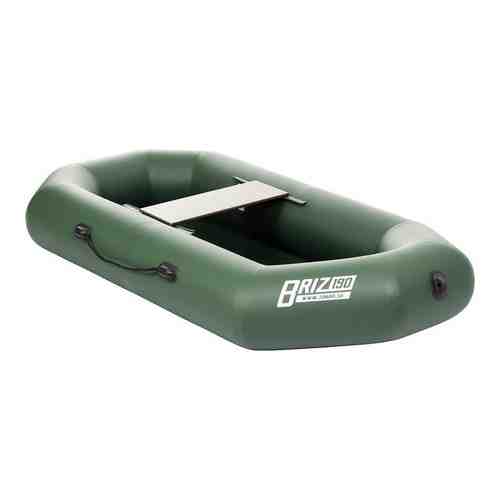 Лодка надувная Тонар Бриз 190 гребки + жесткое сиденье зеленый
