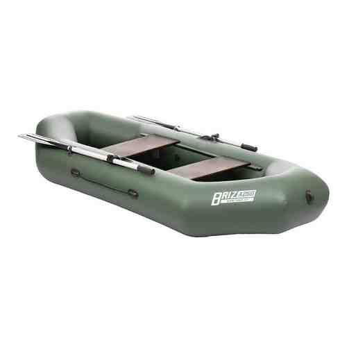 Лодка надувная Тонар Бриз А260 надувное дно, зеленый