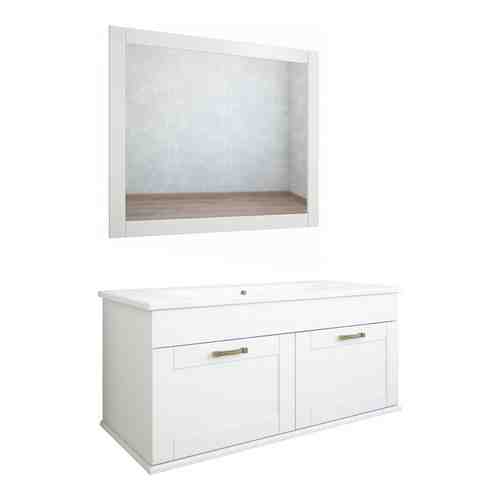 Мебель для ванной Sanflor Ванесса 95 с двумя ящиками, белый