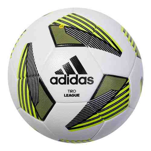Мяч футбольный Adidas Tiro Lge Tsbe FS0369, р.5, 32 пан., FIFA Quality, бело-желтый