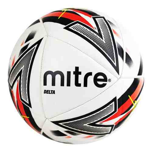 Мяч футбольный Mitre Delta One FIFA PRO арт. 5-B0091B49, р.5, FIFA PRO, 14 пан, ТПУ, маш.сш., бело-красно-черный