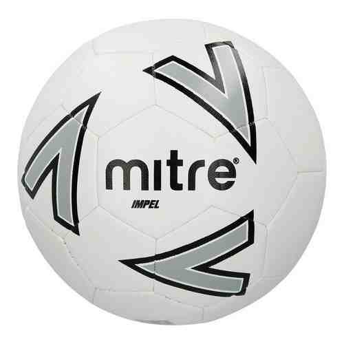 Мяч футбольный Mitre Impel, арт. BB1118WIL, р.4, 30 панелей, бело-серо-черный