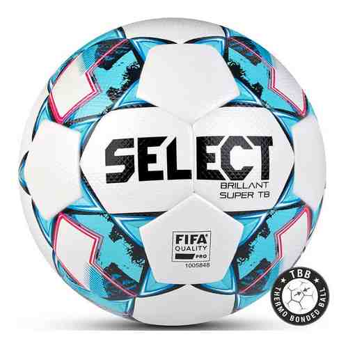Мяч футбольный Select Brillant Super TB V21 810316-102, р.5, FIFA PRO, ПУ микрофиб