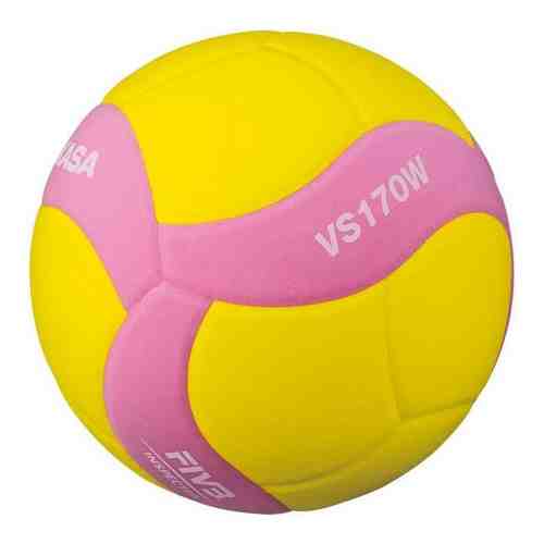 Мяч волейбольный Mikasa VS170W-Y-P, р.5, вес 160-180 г, FIVB Insp
