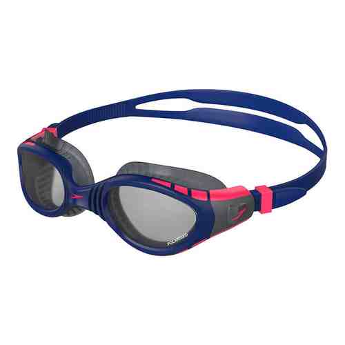 Очки для плавания Speedo Futura Biofuse Flexiseal, 8-11256F270, зеркальные линзы, синяя оправа