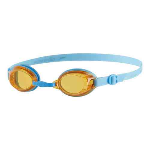 Очки для плавания Speedo Jet Jr арт. 8-092989082A, ораньжевые линзы, голубая оправа