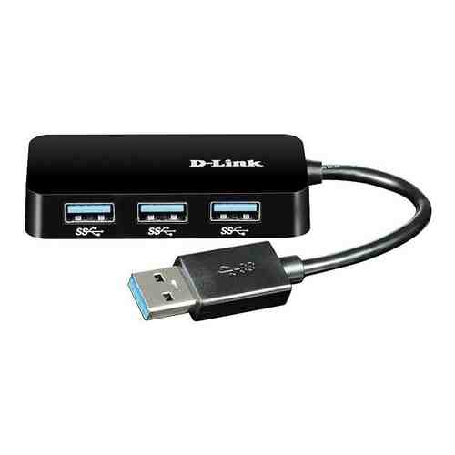 Разветвитель D-Link USB 3.0 DUB-1341 4порт. черный (DUB-1341/C2A) (DUB-1341/C2A)