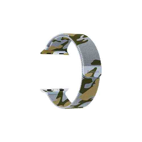 Ремешок Deppa Band Mesh для Apple Watch 42/44 mm, нержавеющая сталь, камуфляж арт. 136358