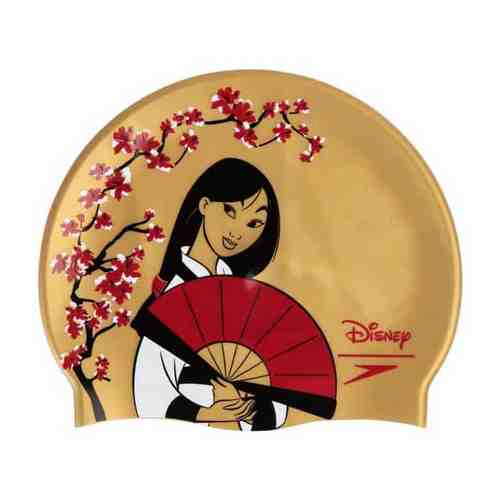 Шапочка для плавания детская Speedo Disney Mulan Slogan Cap Jr, арт. 8-08386D921, золотистый, силикон