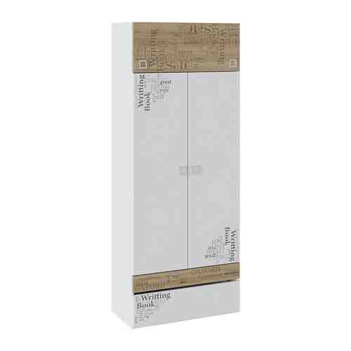 Шкаф для одежды ТриЯ Оксфорд ТД-139.07.22 ривьера/белый с рисунком