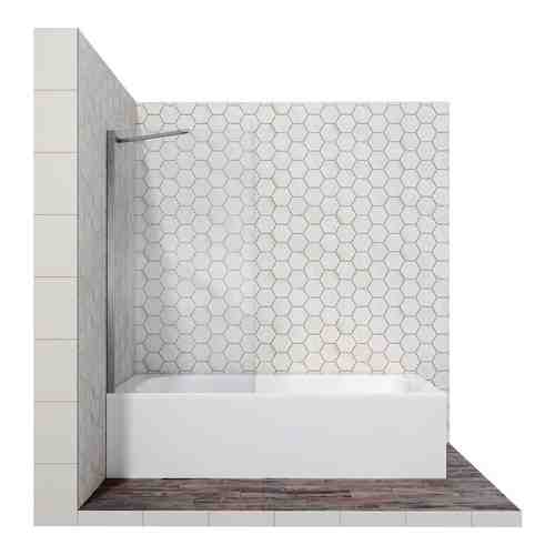 Шторка для ванны Ambassador Bath Screens 80 прозрачная, хром (16041103)