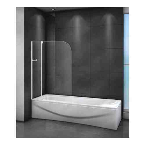 Шторка для ванны Cezares Relax V-11 100x140 прозрачная, серый (RELAX-V-11-100/140-C-Bi)