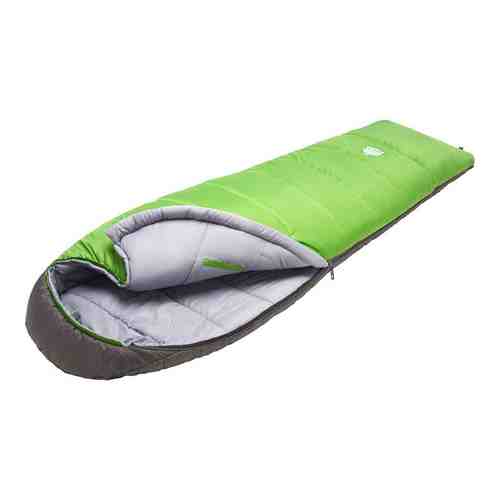 Спальный мешок TREK PLANET Comfy, кокон-одеяло, трехсезонный, правая молния, зеленый/серый 70364-R
