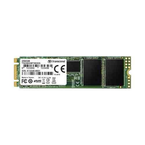 SSD накопитель Transcend 256GB MTS830, M.2 2280, SATA, 3D TLC, with DRAM [R/W - 530/400 MB/s]