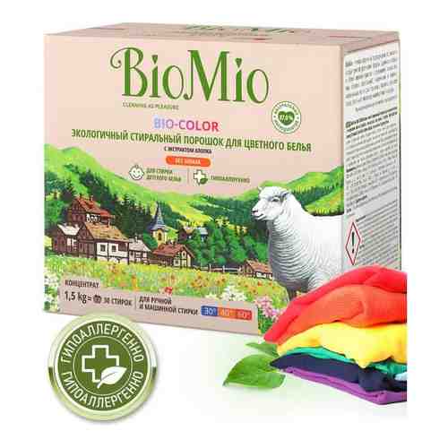 Стиральный порошок BioMio Bio-color Хлопок концентрат для цветного белья без запаха, 1.5 кг