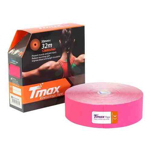 Тейп кинезиологический Tmax 32m Extra Sticky Pink (5 см x 32 м), 423235, розовый
