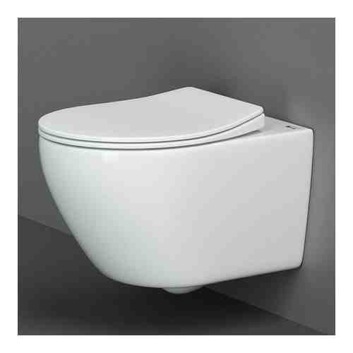 Унитаз подвесной Ceramica Nova Pearl с сиденьем микролифт (CN8001)
