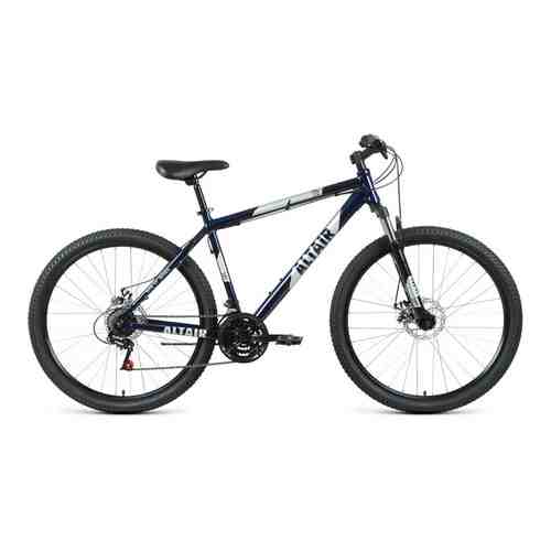 Велосипед Altair AL 27.5 D (2022) 15 темно-синий/серебристый