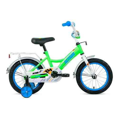 Велосипед Altair KIDS 14 (2021) 14 ярко-зеленый/синий