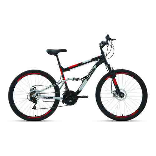 Велосипед Altair MTB FS 26 2.0 disc (2021) 16 черный/красный