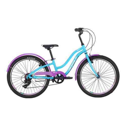 Велосипед DEWOLF Wave 24 teal/white/purple