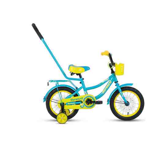 Велосипед Forward FUNKY 14 (2021) бирюзовый/желтый
