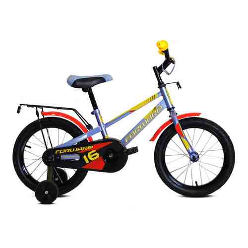 Велосипед Forward METEOR 16 (2021) серый/желтый