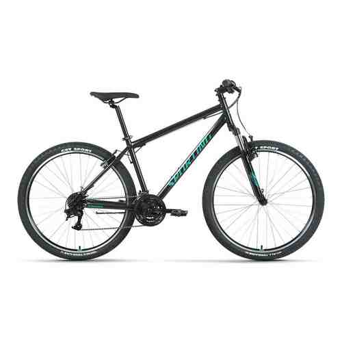 Велосипед Forward SPORTING 27.5 1.2 (2022) 17 черный/бирюзовый