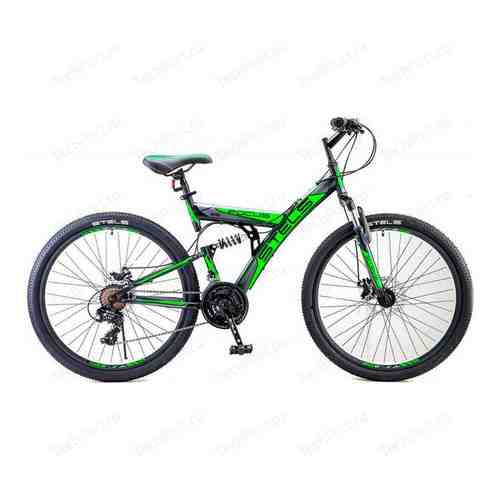 Велосипед Stels Focus MD 26'' 21-sp V010 18'' Чёрный/зелёный