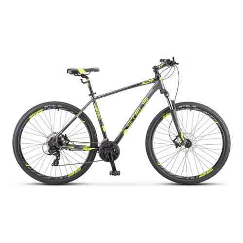 Велосипед Stels Navigator-930 D 29'' V010 16.5'' Антрацитовый/чёрный/лайм