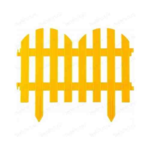 Забор декоративный Grinda 28х300см желтый ''Палисадник'' (422205-Y)