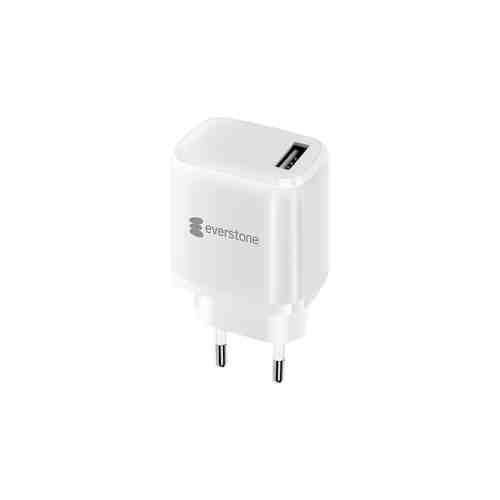 Зарядное устройство сетевое Everstone EV-AC-USBA10 USB 2A, белый арт. 150589